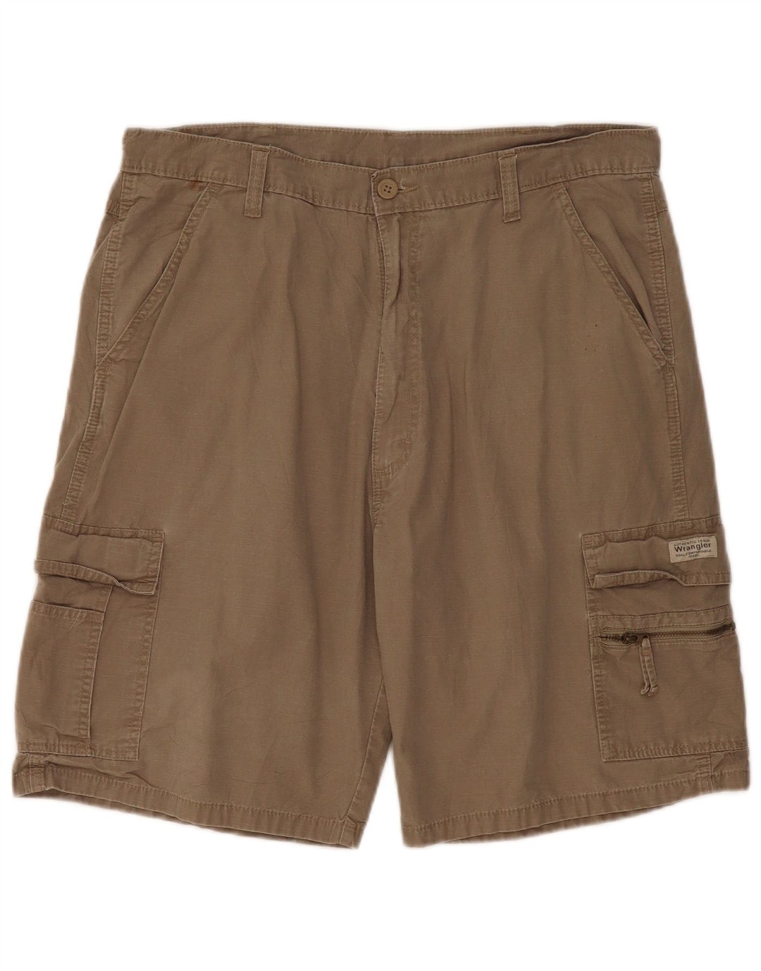 Pantaloni scurți cargo Wrangler pentru bărbați W36, bumbac mare kaki