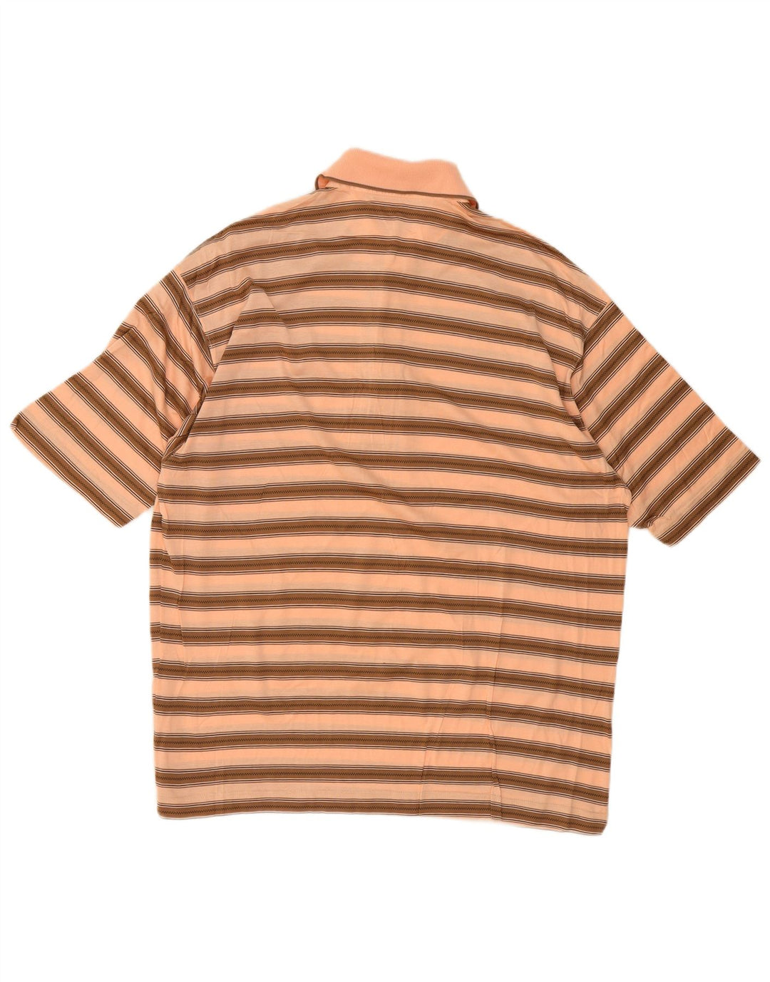 Tricou polo pentru bărbați Franco Ziche, cu dungi mari, bej