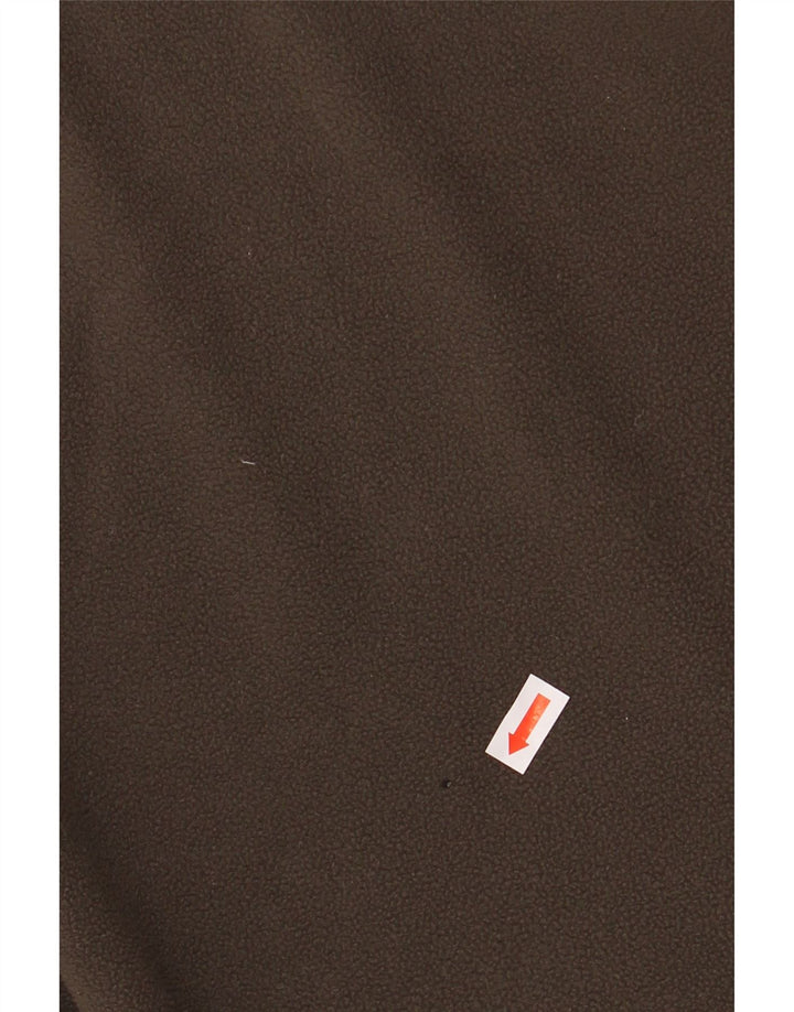 JACK WOLFSKIN Pulover pentru bărbați, cu fermoar și gât, din lână UK 44 XL Kaki Poliester