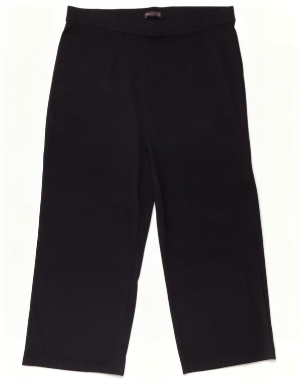 Marks & Spencer Pantaloni casual pentru femei cu talie înaltă UK 22 3XL W40 L28 Bleumarin Bl
