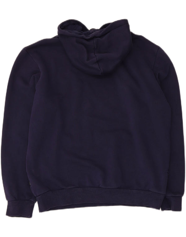 Pulover pentru bărbați Puma Graphic Hoodie Jumper mediu din bumbac bleumarin