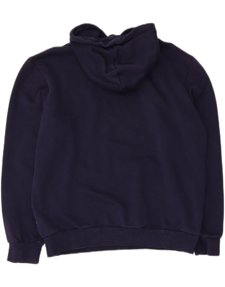 Pulover pentru bărbați Puma Graphic Hoodie Jumper mediu din bumbac bleumarin