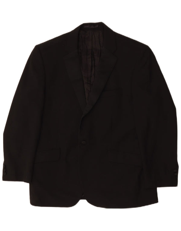 Jachetă pentru bărbați Marks & Spencer, scurtă, cu 2 nasturi, UK 44 2XL, poliester negru