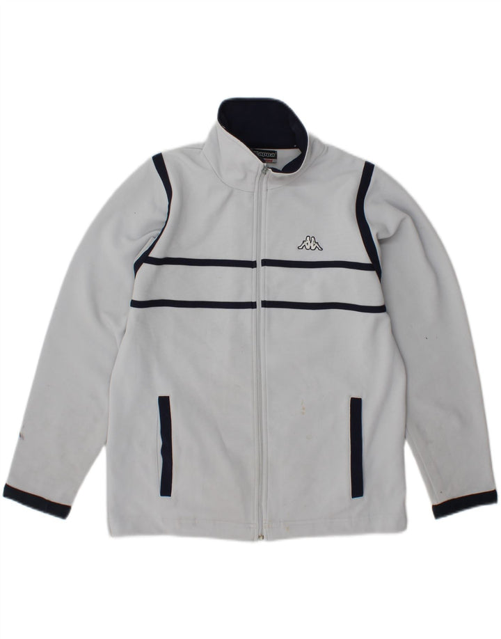 Jachetă de trening KAPPA pentru femei UK 14 Gri mediu Poliester color bloc