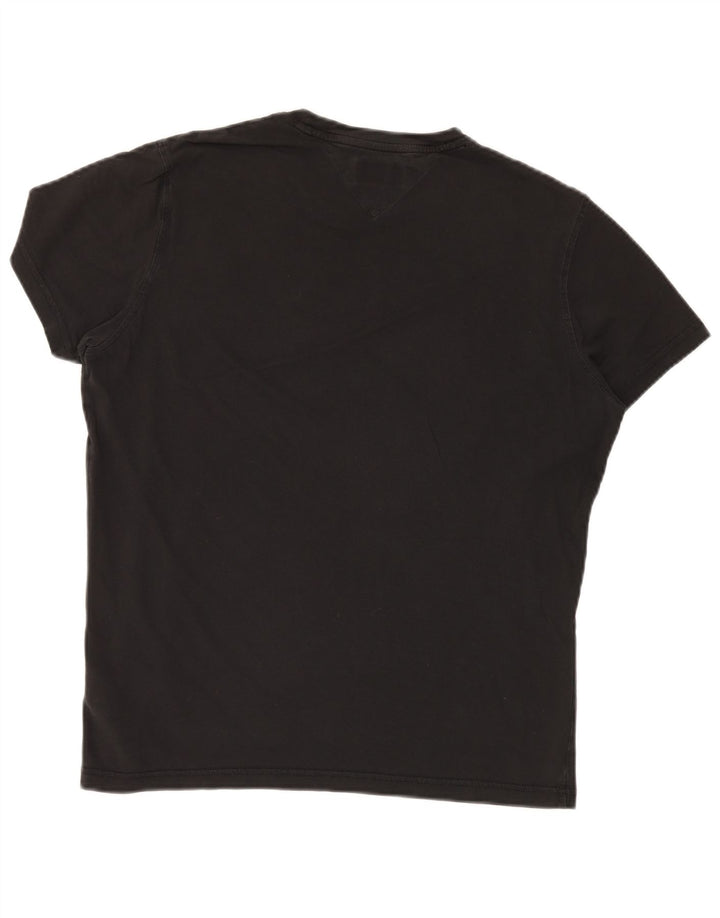 TOMMY HILFIGER Tricou Bărbați Top Medium Negru Bumbac