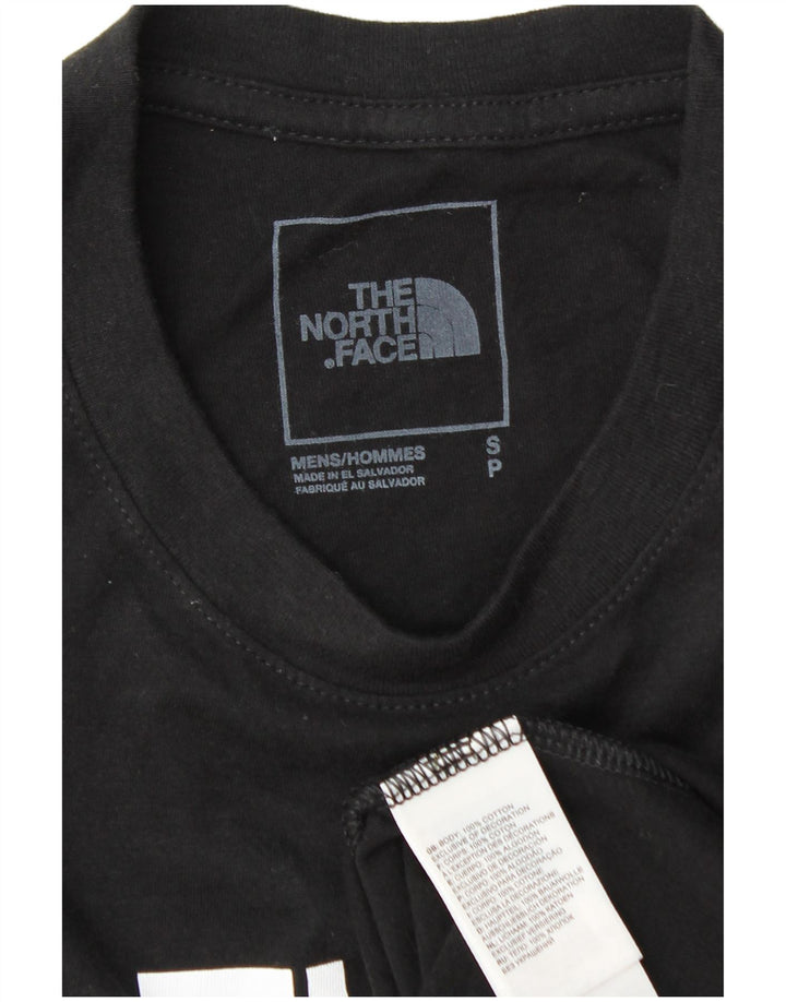 Tricou grafic pentru bărbați The North Face Top mic, negru, bumbac
