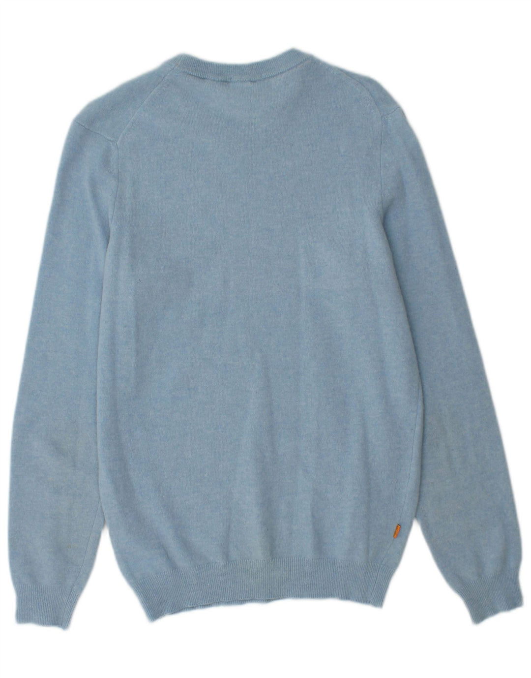 Pulover pentru bărbați TIMBERLAND cu gât crew pulover din lână merinos albastru mic