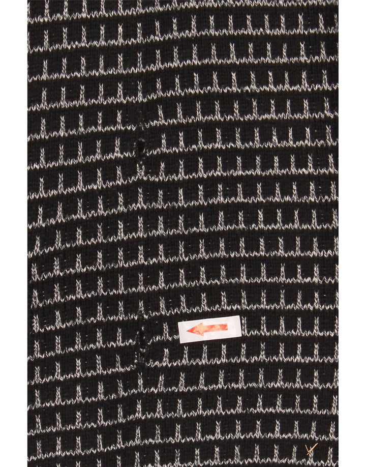 Pulover cardigan pentru bărbați Settebello XL, acrilic cu carouri negre