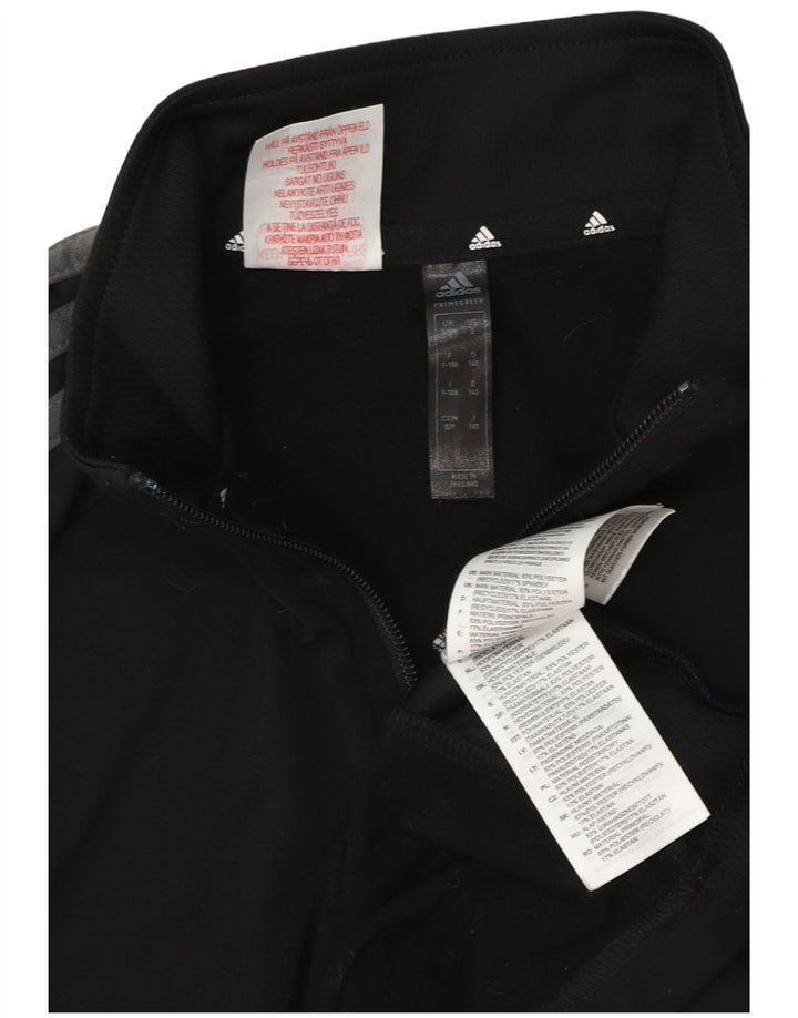 Adidas Boys Aeroready Zip Neck Pullover Trening Top 9-10 ani negru