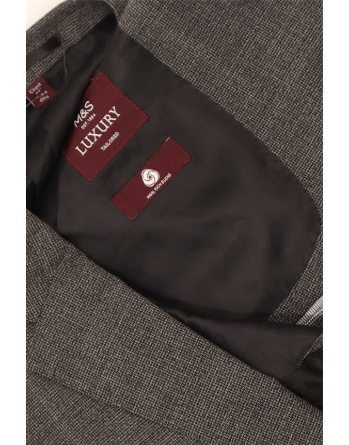 Jachetă pentru bărbați Marks & Spencer cu 2 nasturi, UK 44 XL, gri
