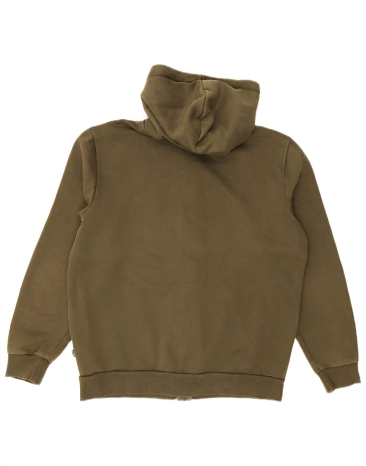 Pulover Puma Graphic Zip pentru bărbați, bumbac mediu kaki