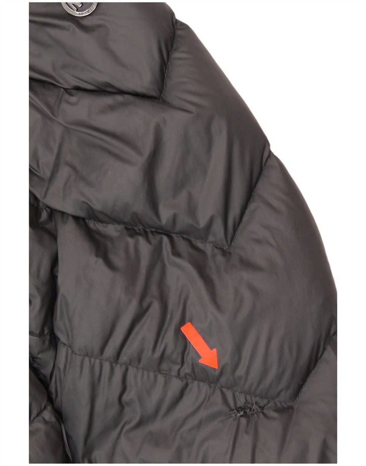 Palton căptușit cu glugă pentru femei MICHAEL KORS UK 18 XL nailon gri