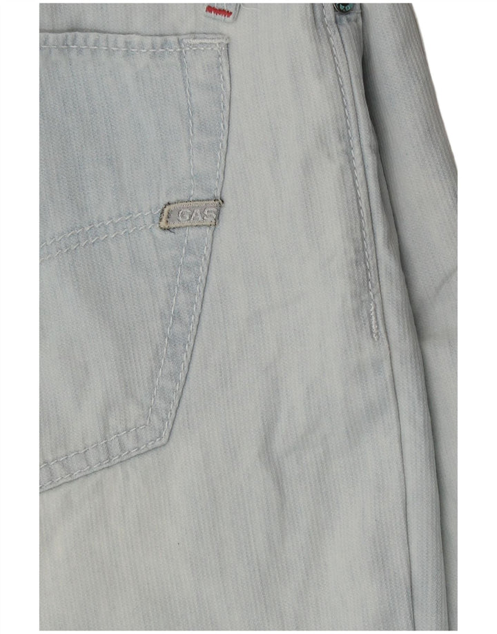 Pantaloni scurți din denim pentru bărbați Gas W29, bumbac albastru mediu