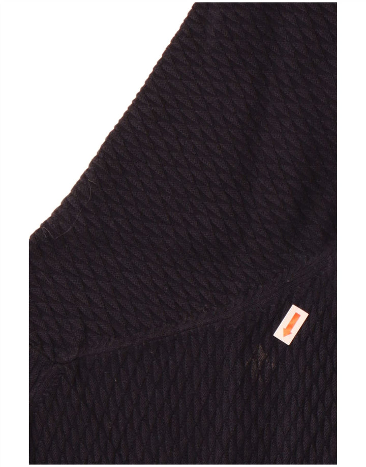 MASSIMO DUTTI Pulover pentru femeie cu gât de barcă, UK 10, bumbac, bleumarin, mic