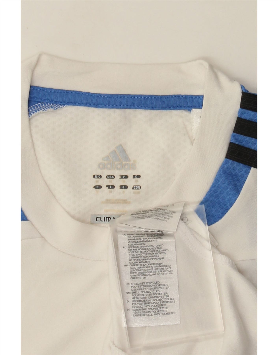 Vest Top Climacool Adidas pentru bărbați, mediu alb, poliester color bloc