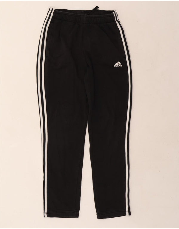 Pantaloni de trening Adidas pentru bărbați, bumbac mediu negru