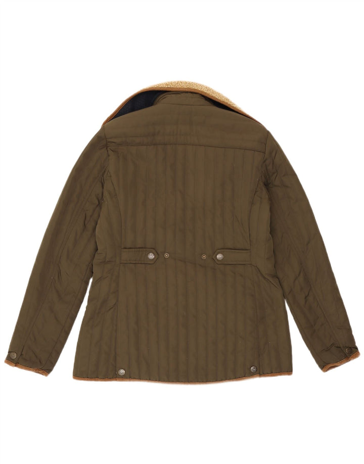 Crew Clothing Jachetă căptușită pentru femei UK 12 Medium Kaki Poliester