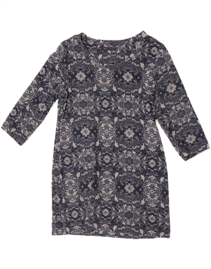 Top cu tunică cu mâneci 3/4 pentru femei Marks & Spencer UK 14 Medium Gri Floral