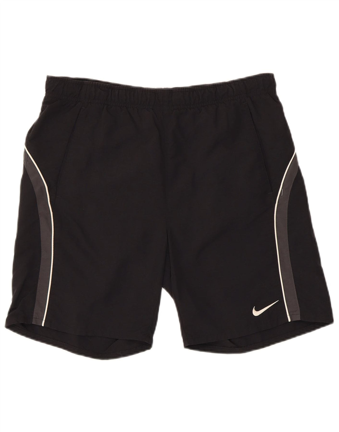 Pantaloni scurti sport grafic NIKE pentru bărbați, nailon mic, negru