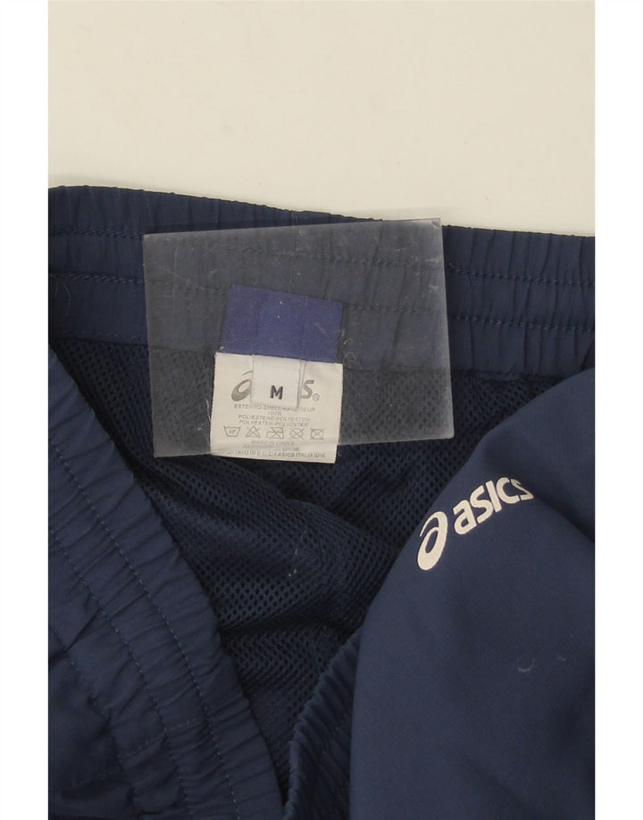 Pantaloni de trening ASICS pentru bărbați, poliester mediu bleumarin