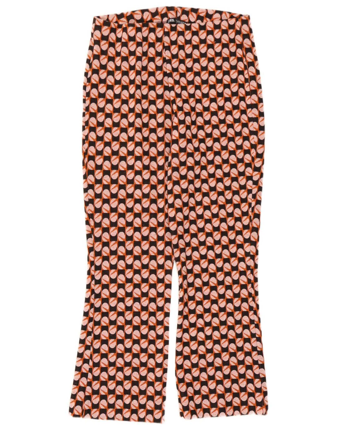 Pantaloni casual pentru femei Bootcut Zara Mari L30 L26 Multicolori Geometric