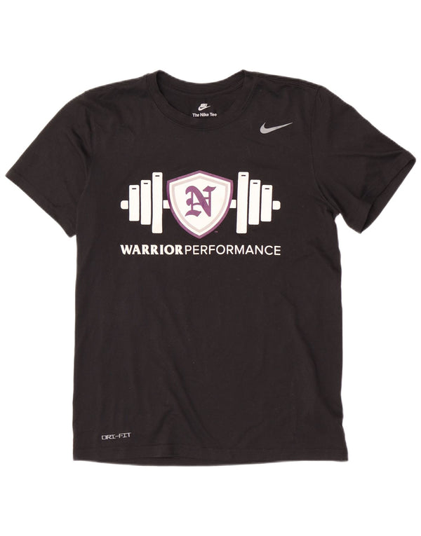 Tricou grafic Nike Dri Fit pentru bărbați Top mic poliester negru