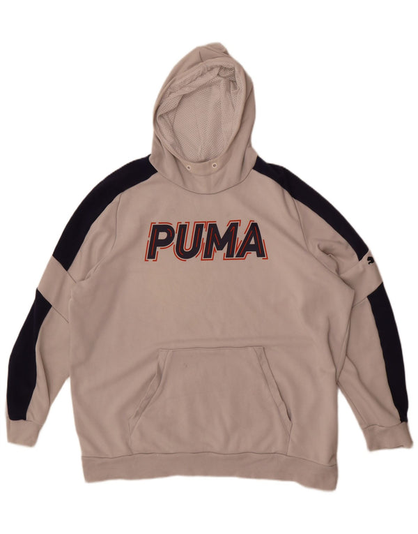 Pulover Puma pentru bărbați cu glugă grafică XL, bumbac color bloc