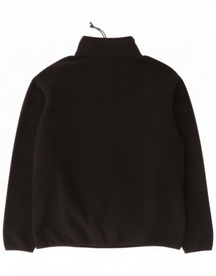 Marks & Spencer Mens Fleece Jacket UK 40 Large Black Polyester