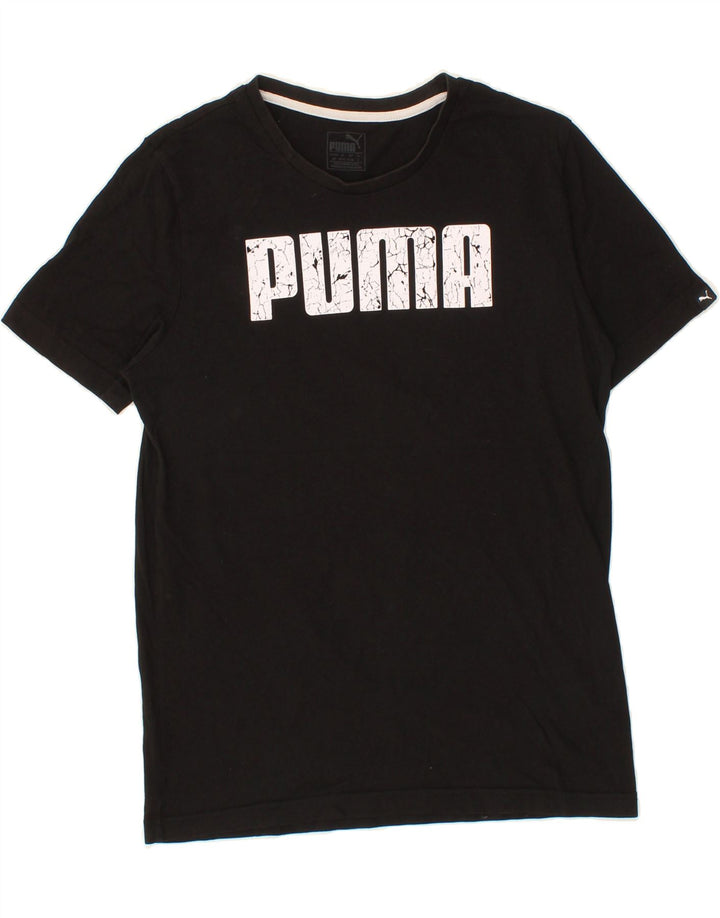 PUMA Mens Graphic T-Shirt Top Small Black Cotton Vintage Puma and Second-Hand Puma from Messina Hembry 