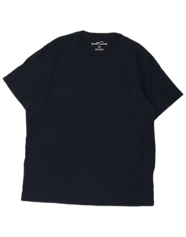 EDDIE BAUER Tricou Bărbați Top Mediu Bleumarin Bumbac