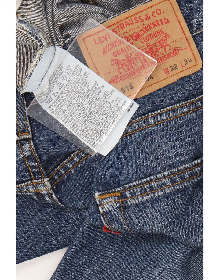 Pantaloni scurți Levi's 516 Denim W32 Medium Blue Bumbac