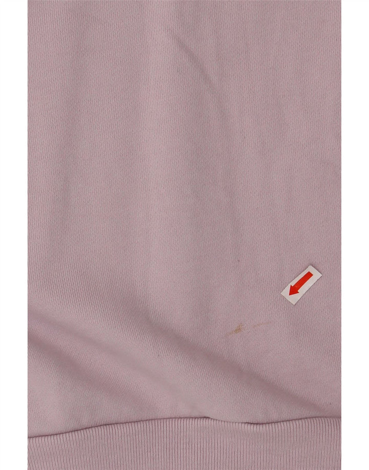 ALL SAINTS Pulover cu grafic supradimensionat pentru femei UK 10 Mic violet