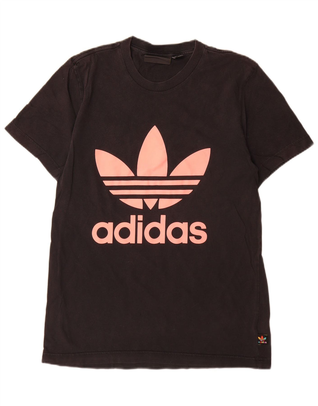 Tricou cu grafic Pharrell Williams Adidas pentru femei Top mic bumbac negru