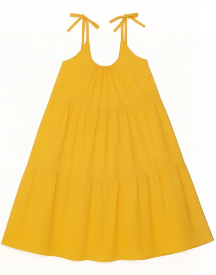 Rochie de soare vintage pentru femei UK 12 Galben mediu