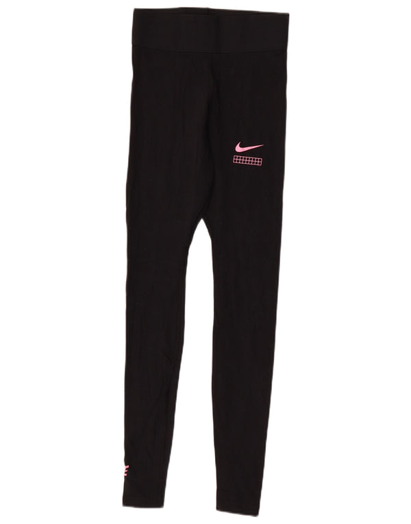 Leggings crop grafic pentru femei Nike UK 4 XS negru