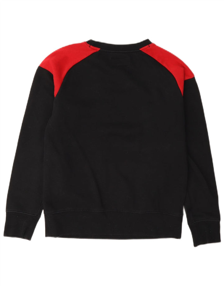 Hanorac cu grafic pentru băieți Jordan 10-11 ani, mediu negru, color block