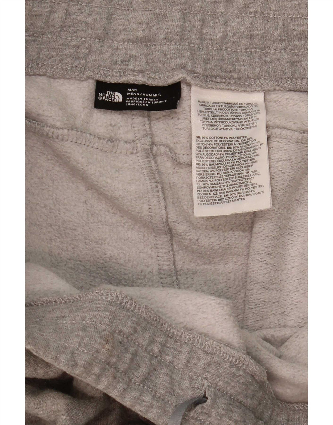 Pantaloni de trening The North Face pentru bărbați, cu grafică, pantaloni de jogging, gri mediu, pete