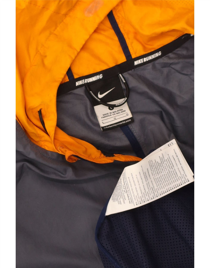 Jachetă de top cu glugă pentru alergare Nike pentru bărbați, mare, albastru bleumarin