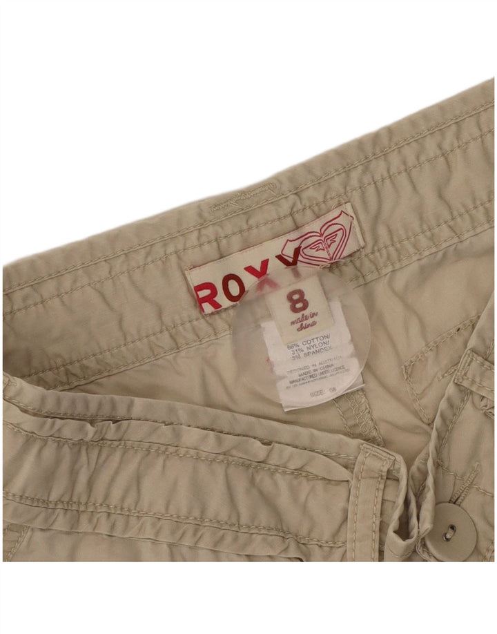 Pantaloni caldi pentru femei Roxy UK 8 Small W32 Beige Bumbac