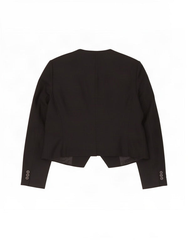 Jachetă pentru femei Zara cu 1 nasture, UK 18 XL, viscoză neagră