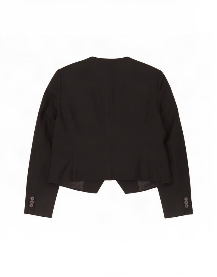 Jachetă pentru femei Zara cu 1 nasture, UK 18 XL, viscoză neagră