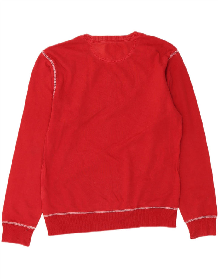 CHAMPION Mens Graphic Sweatshirt Jumper Medium Red Cotton Vintage Champion and Second-Hand Champion from Messina Hembry 