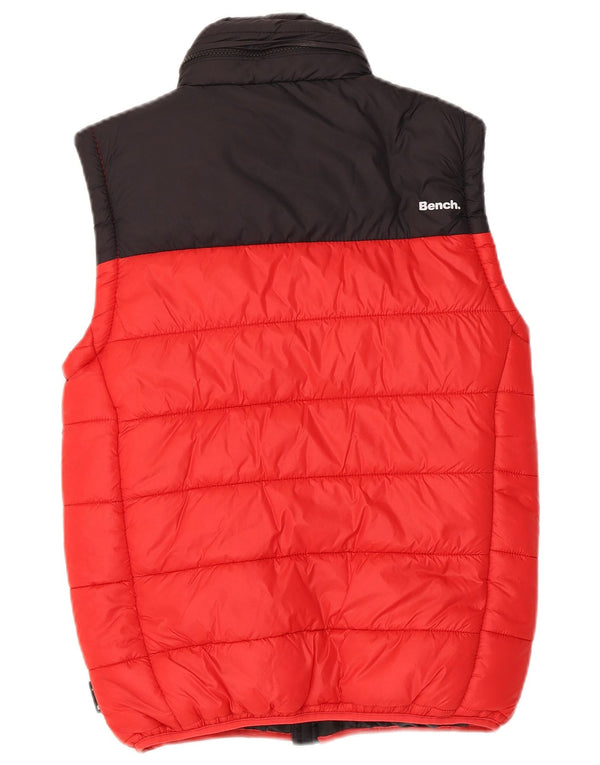 Bench Boys Gilet căptușit cu glugă 11-12 ani Roșu Colorblock Nylon