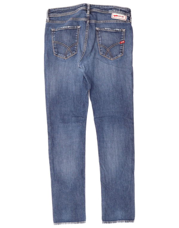 Gas Blue Sax Skinny Jeans W33 L32 Blue Bumbac