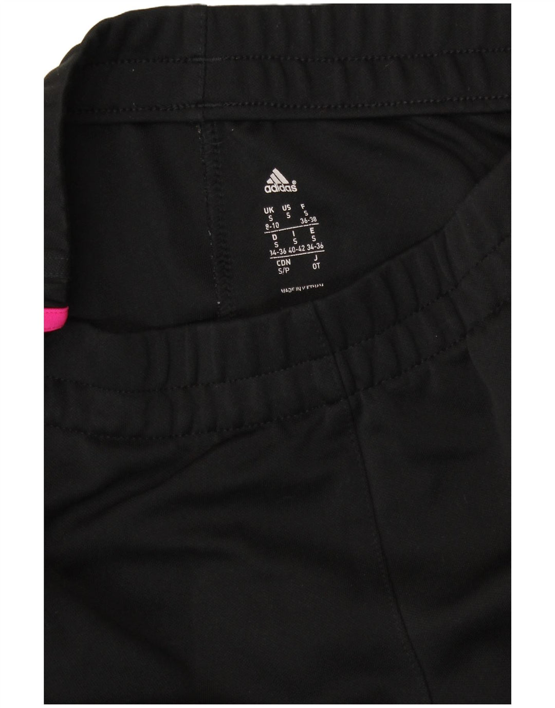 Pantaloni de trening Adidas pentru femei UK 8/10 Poliester negru mic