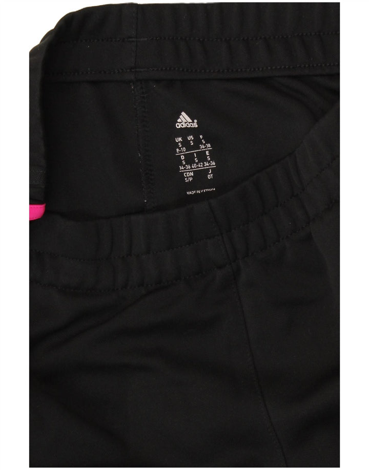 Pantaloni de trening Adidas pentru femei UK 8/10 Poliester negru mic