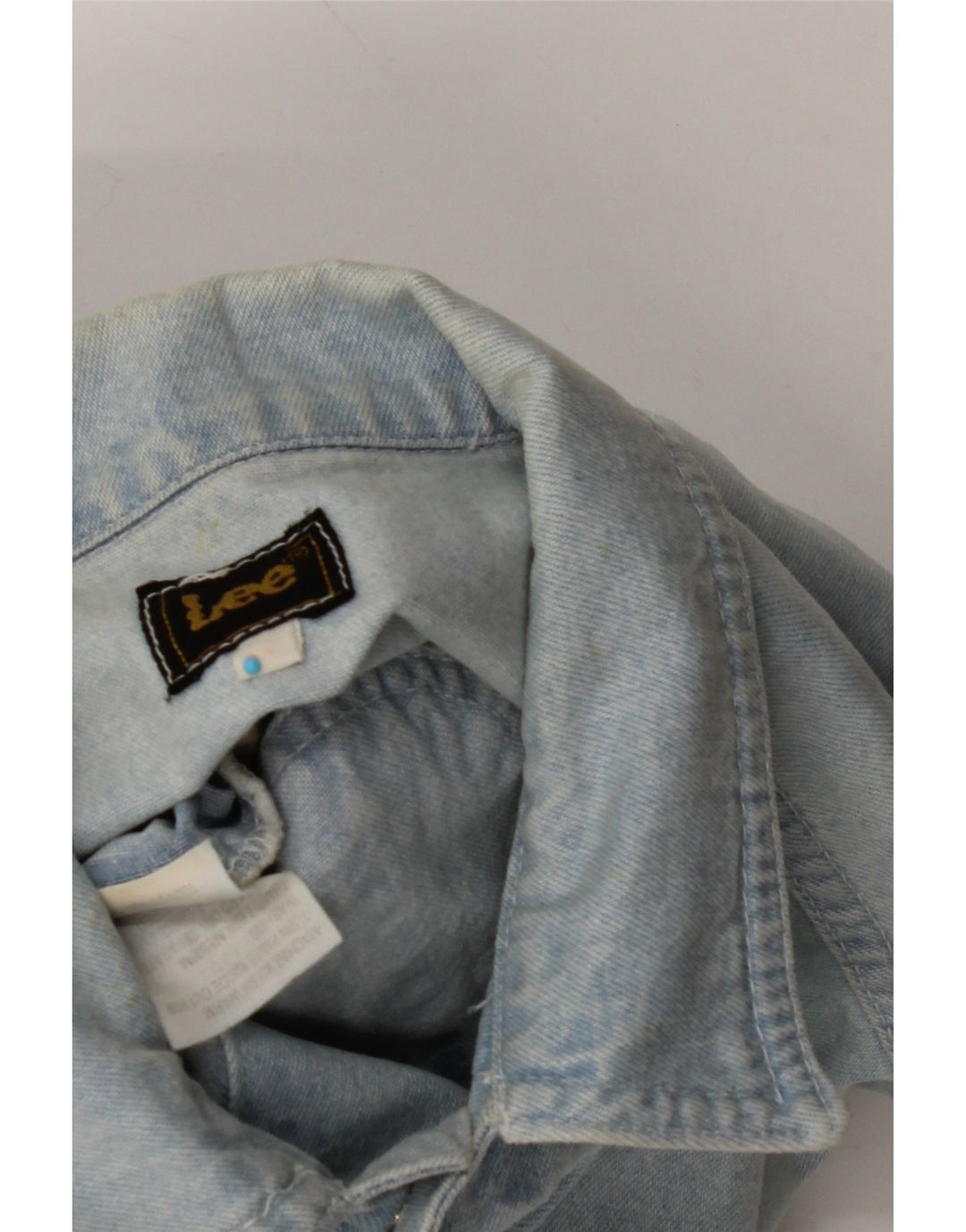 Gilet pentru femei LEE din denim UK 14 mare, albastru, bumbac