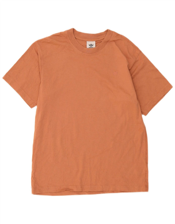 Tricou pentru bărbați Adidas Top din bumbac maro mediu