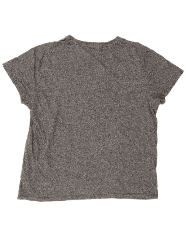 Tricou Superdry pentru femei, UK 20 2XL, bumbac cu pete gri