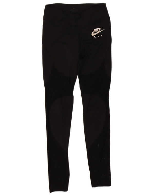 Leggings Nike Air Graphic pentru femei UK 4 XS poliester negru